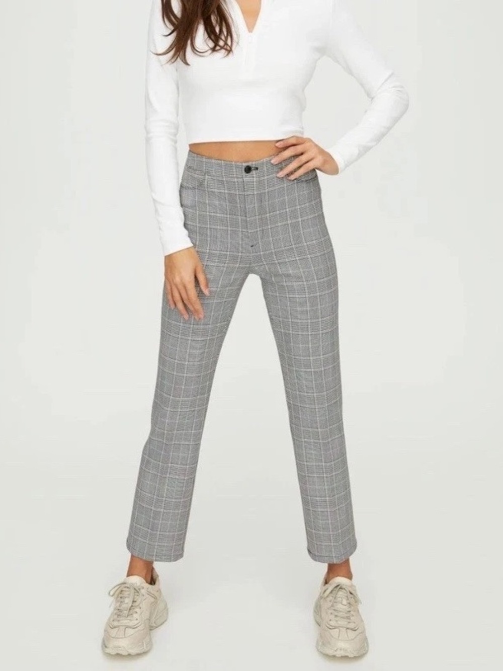 Aritzia Sunday Best Freshman Check Pants